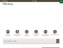 Tablet Screenshot of cdcvillamaria.it